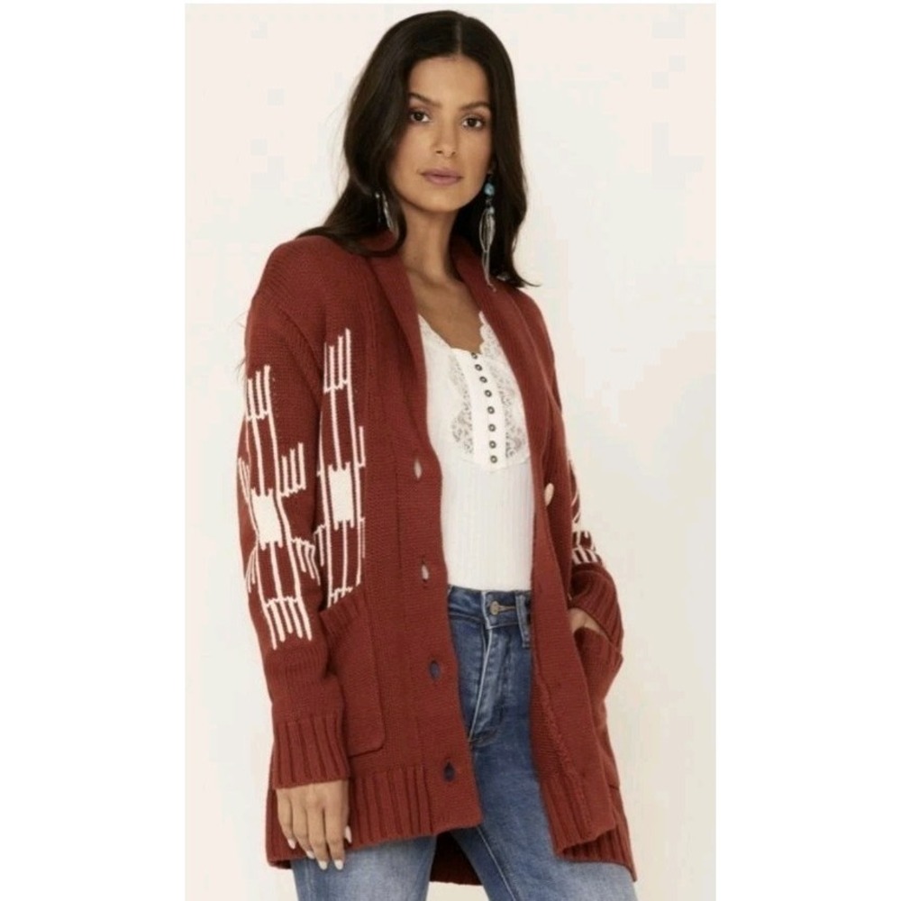 Idyllwind By Miranda Lambert Western Rodeo Southwestern Cardigan Eagle XL Boho